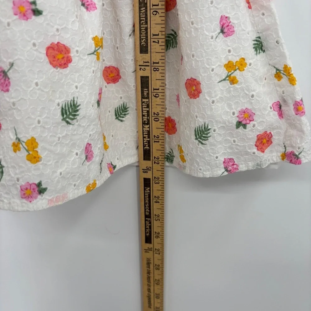 Disney Minnie Mouse Dress Size 4/5 Girls Pink Flutter Sleeve Floral Eyelet Boho